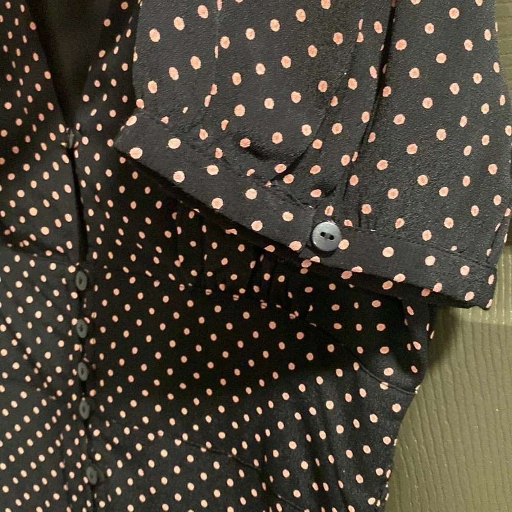 Cleobella Avery Dress Mini Polka Dots with V-Neck - Picture 10 of 10